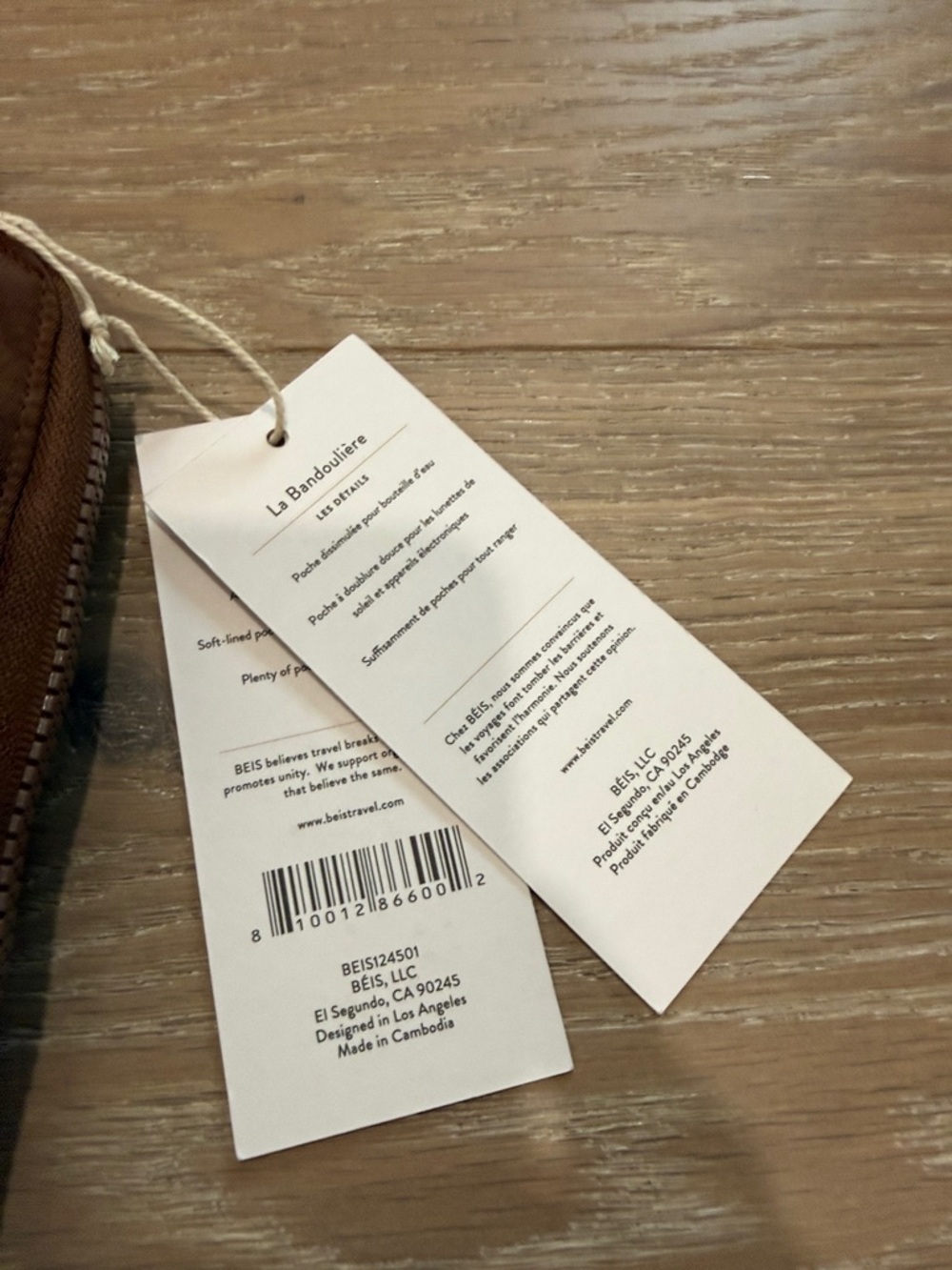 Beis Luggage Maple The Sling Crossbody Bag & The ID Wristlet Set NWT - Picture 4 of 13